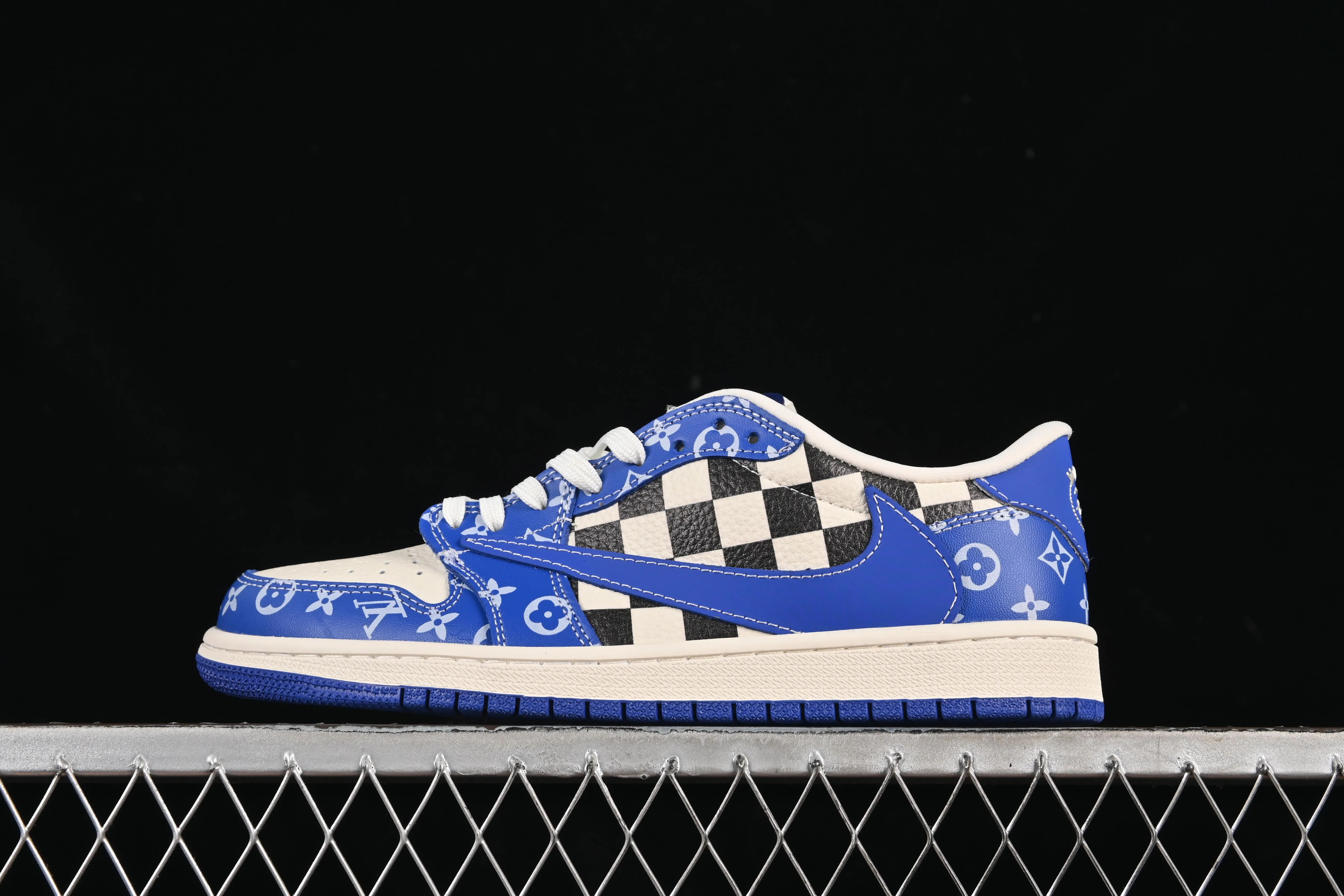 All categories Air Jordan Jordan series basketball shoes Air Jordan 1 Low High-end customized low-top sneakers Travis Scott x Fragment Design x Air Jordan 1 Low OG SP AJ1 Joe 1 LV joint name Blue Enchantress low-top cultural casual sneakers XQ1979-003